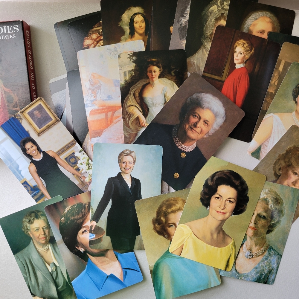 First Ladies of the United States Flash Card Set ~ Washington thru Obama ~ GUC - Picture 5 of 13